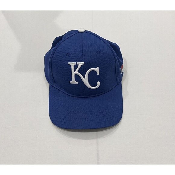Kansas CityRoyal KC Blue / White Adjuntable Back Hat Cap - Picture 1 of 8